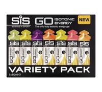 Science in Sport GO Gel Énergie Isotonique 7 x 60ml Saveurs assorties, Vegan - Formulation isotonique avec 22g de glucides, bon apport d'énergie, alternative optimale aux boissons isotoniques