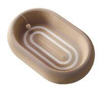 Sisał Round Cat Scratching Bed - Multi-Function Scratčher, Lounge & Feeding Station Combo | Extra Large Design with Non-Shidding Sisâl Mat | Space-Saving Flatniture for Scřatchiñg, Nappinğ & Play