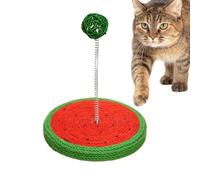 Sisal Cat Crocker Ball - Sisal Toys pour chats, déchets de sol Pads | Jouets interactifs en forme de chat avec boule de printemps pour rayer la recherche du mouvement physique mental
