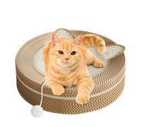 Sisal Cat Scratcher - 15,75 x 15,75 x 3,94 pouces Cat Scratching Board | Round Scratching Board for Pet Cats | Resting and Physical Exercise Cats Playing Ball Interactive Boards for Study Room