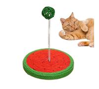 Sisal Cat Scratcher Ball, Sisal Toys For Cats | Tampon À Gratter À Mastication De Chaton Intérieur - Boîte À Gratter De Chat À La Balle De Printemps Mignonne, Coussinets De Grabuation Pour Le Sol Pour
