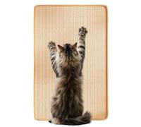 Sisal Cat Scratching Mat, Furniture Protection Rug, Self-Adhesive with Sticky Feature, Claw Sharpener 40x30cm, Non-Slip Pad with Rustic Style, Pet Accessory for Living Room and Bedroom
