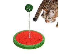 Sisal Cat Toy, Cute Kitten Scratching, 6.89x8.66in Spring Ball Scratcher, Floor Grab Pads, Furniture Protector for Walls, Couch, Carpets, Sofas, Safe Authentic, Play, Scratching