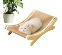 Sisal Griffoir Chats, 47 x 30 x 13 cm, Peut être Utilisé comme Grattoir & Lit, Convient aux Petits, Moyens et Grands Chats