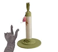 Sisal Scratching Post, Indoor Cat Furniture, Sturdy Scratch Pole, Large Cat Scratcher, Cat Scratch Tower, Kitten Scratch Post, Fabric Base Scratcher, Cat Furniture Accessory, Scratch Post for Cats