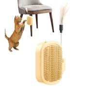 Sisal-Umwickelter Baum Arbre à gratter pour tour à rayures verticales pour chats | Post robuste de griffage, meubles de chat compacts, dispositif d'entraînement pour animaux de compagnie, poteau à