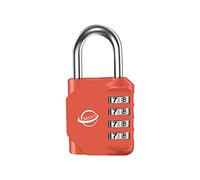 SISAV Cadenas à Combinaison 4 Chiffres Pour Usage Extérieur,Pour Casier de Gymnase Scolaire,Casier de Sport,Portail de Clôture,Portail,Loquets et Boîte à Outils,Orange rouge