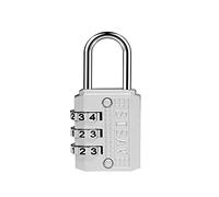 SISAV Cadenas à combinaison à 3 chiffres - Cadrans faciles à lire - Sans clé - Réinitialisable - Rose