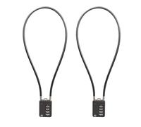 SISAV Cadenas à combinaison à 4 chiffres avec câble robuste de 50cm/20pouces pour casier de gymnase scolaire,casque,classeurs,boîte à outils,valise,sac à dos,noir gun 2 Pièces