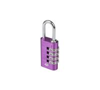 SISAV Cadenas à combinaison à 4 chiffres pour casier d'école, boîte à outils, clôture Gatev, casier d'employés (violet, 1 pièce)