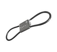 SISAV Verrou de sécurité à combinaison à 4 chiffres - 80 cm - Pour casier d'école, salle de sport, casier, boîte à outils, valise, sac à dos, pistolet - Noir