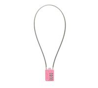 SISAV Verrouillage à combinaison câble à 4 chiffres 50cm (20 pouces) de câble pour casier d'école, casque, classeurs, boîte à outils, valise, sac à dos, câble de 3mm de diamètre, rose