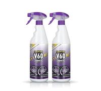 Sisbrill V60 Sport Nettoyant Jantes - Neutre et sûr - Gecko Spray Édition - 2 unités