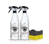Sisbrill Ybony, Rénove, répare et restaure Les Plastiques détériorés ou blanchâtres - Ravive Les pneus - Apporte Un Ultra-Brillant - Résiste à la Pluie - Pack 2