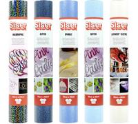 Siser Crafty Pocket Denim - Vinyle thermocollant pour personnaliser les tissus, compatible avec toutes les machines de découpe - Kit comprenant 5 rouleaux de 30 x 50 cm dans des tons denim