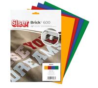 Siser Brick 600 Primary Pack: Flex 3D Épais 4 Feuilles 20x30 cm