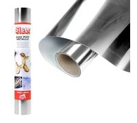 Siser Easy Puff Metallic - Vinyle thermocollant Silver 50 x 30 cm, flex de découpe à effet 3D avec finition métallisée, compatible avec les machines de découpe