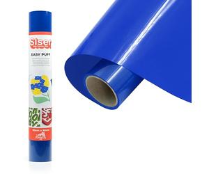 Siser Easy Puff - Vinyle thermocollant Bleu Royal 50 x 30 cm, flex de découpe à effet 3D, compatible avec les machines de découpe