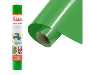 Siser Easy Puff - Vinyle thermocollant Vert Pomme 50 x 30 cm, flex de découpe à effet 3D, compatible avec les machines de découpe