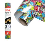 Siser EasyPattern PLUS Glitter - Vinyle thermocollant Monsterock 50 x 30 cm, flex de découpe pailleté scintillant avec motifs pré-imprimés, compatible avec les machines de découpe