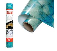 Siser EasyPattern PLUS Glitter - Vinyle thermocollant Water Ink 50 x 30 cm, flex de découpe pailleté scintillant avec motifs pré-imprimés, compatible avec les machines de découpe