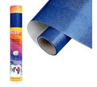 Siser EasyPSV Glitter - Vinyle adhésif permanent pailleté, Marine Blue, 150 x 30 cm, pour personnaliser des objets et des surfaces rigides, compatible avec les machines de découpe