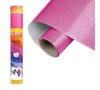 Siser EasyPSV Glitter - Vinyle adhésif permanent pailleté, Pink Flirt, 150 x 30 cm, pour personnaliser des objets et des surfaces rigides, compatible avec les machines de découpe