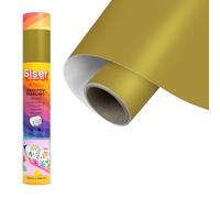 Siser EasyPSV Starling - Film adhésif permanent Or 150 x 30 cm, Pour personnaliser des objets et des surfaces rigides, Compatible avec traceur de découpe, Lavable au lave-vaisselle