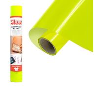 Siser® EasyWeed® Extra Jaune Fluo, 30 cm x 0,5 m, vinyle thermocollant pour personnaliser le nylon, le cuir et les tissus traités