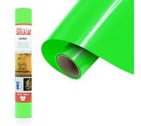 Siser® EasyWeed® Vert fluo, 30cm x 1mt, Film thermocollant à transfert thermique pour personnaliser les textiles, loisirs créatifs, certifié VeganOk et Oeko-Tex Standard 100 classe I