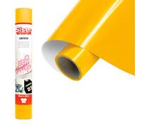 Siser EcoStretch Yellow, 30 cm x 0,5 m, vinyle thermocollant élastique et polyvalent pour la personnalisation des tissus et des vêtements de sport, facile à découper