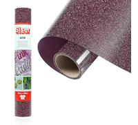 Siser® Glitter Currant, 30 cm x 0,5 m, vinyle thermotransférable thermocollant pailleté pour la personnalisation des tissus, vêtements et accessoires, loisirs créatifs, facile à couper