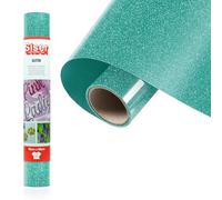 Siser Glitter Jade, 30 cm x 0,5 m, vinyle thermocollant pailleté pour la personnalisation de tissus, vêtements et accessoires, loisirs créatifs, facile à découper
