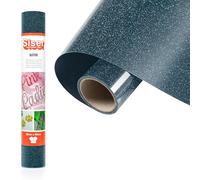SISER® Glitter Lagoon, 30 cm x 0,5 m, vinyle thermotransférable thermocollant pailleté pour la personnalisation des tissus, vêtements et accessoires, loisirs créatifs, facile à couper