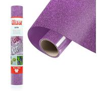 Siser Glitter Lavander, 30 cm x 0,5 m, vinyle thermocollant pailleté pour la personnalisation de tissus, vêtements et accessoires, loisirs créatifs, facile à découper