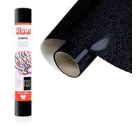 Siser Holographic Black Nero, 30 cm x 0,5 m, vinyle thermocollant holographique pour la personnalisation de tissus, vêtements et accessoires, loisirs créatifs, facile à découper
