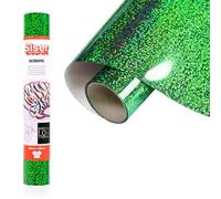 Siser Holographic Green Verde, 30 cm x 0,5 m, vinyle thermocollant holographique pour la personnalisation de tissus, vêtements et accessoires, loisirs créatifs, facile à découper