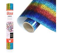 Siser Holographic Multi, 30 cm x 0,5 m, vinyle thermocollant holographique pour la personnalisation de tissus, vêtements et accessoires, loisirs créatifs, facile à découper