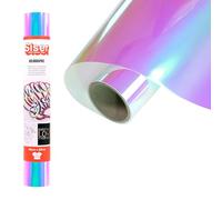 Siser Holographic Rainbow, 30 cm x 0,5 m, vinyle thermocollant holographique pour la personnalisation de tissus, vêtements et accessoires, loisirs créatifs, facile à découper