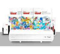 Siser Juliet Pack Print&Cut - Traceur de coupe professionnel de haute précision avec autocollant imprimable, spatule et pince à épiler - Idéal pour autocollants, étiquettes et créations DIY