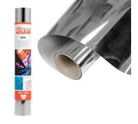 Siser Metal Silver Blue, 30 cm x 0,5 m, vinyle thermocollant métallisé pour la personnalisation de tissus, vêtements et accessoires, loisirs créatifs, facile à découper