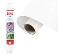 SISER® Paillettes blanches blanches 30 cm x 0,5 m, vinyle thermotransférable thermocollant pailleté pour la personnalisation des tissus, vêtements et accessoires, loisirs créatifs, facile à couper