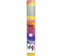Siser selbstklebende Glitzerfolie Largeur de coupe 30 cm Argent brillant