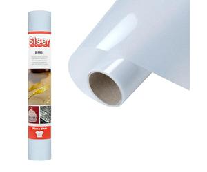 Siser Sparkle Clear Glitter, 30 cm x 0,5 m, vinyle thermocollant à effet pailleté brillant pour la personnalisation de tissus, vêtements et accessoires, loisirs créatifs, facile à découper
