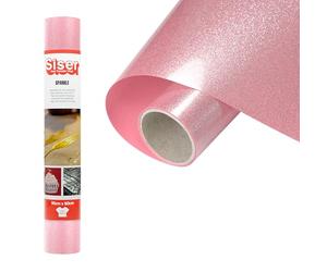 Siser Sparkle Pink Lemonade, 30 cm x 0,5 m, vinyle thermocollant à effet pailleté brillant pour la personnalisation de tissus, vêtements et accessoires, loisirs créatifs, facile à découper