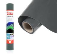 Siser Stripflock PRO Anthracite, 30 cm x 0,5 m, vinyle thermocollant floqué pour la personnalisation de tissus, vêtements et accessoires, loisirs créatifs, facile à découper