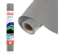 Siser Stripflock PRO Grey, 30 cm x 0,5 m, vinyle thermocollant floqué pour la personnalisation de tissus, vêtements et accessoires, loisirs créatifs, facile à découper