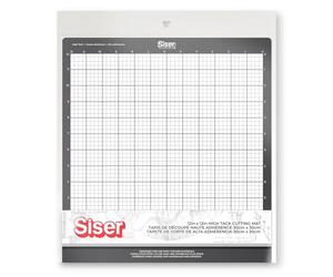 Siser Tapis de découpe High Tack 30x30 cm haute adhésivité, idéal pour les matériaux épais. Découpes précises et nettes sur film thermique, carton et acétate.