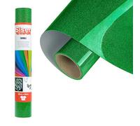 Siser Twinkle Green Verde, 30 cm x 0,5 m - Vinyle thermocollant à paillettes réfléchissantes pour la personnalisation de tissus, vêtements et accessoires, loisirs créatifs, facile à découper