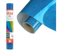 Siser Twinkle Royal Blue, 30 cm x 0,5 m - Vinyle thermocollant à paillettes réfléchissantes pour la personnalisation de tissus, vêtements et accessoires, loisirs créatifs, facile à découper